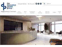 Tablet Screenshot of decorativepanels.co.uk